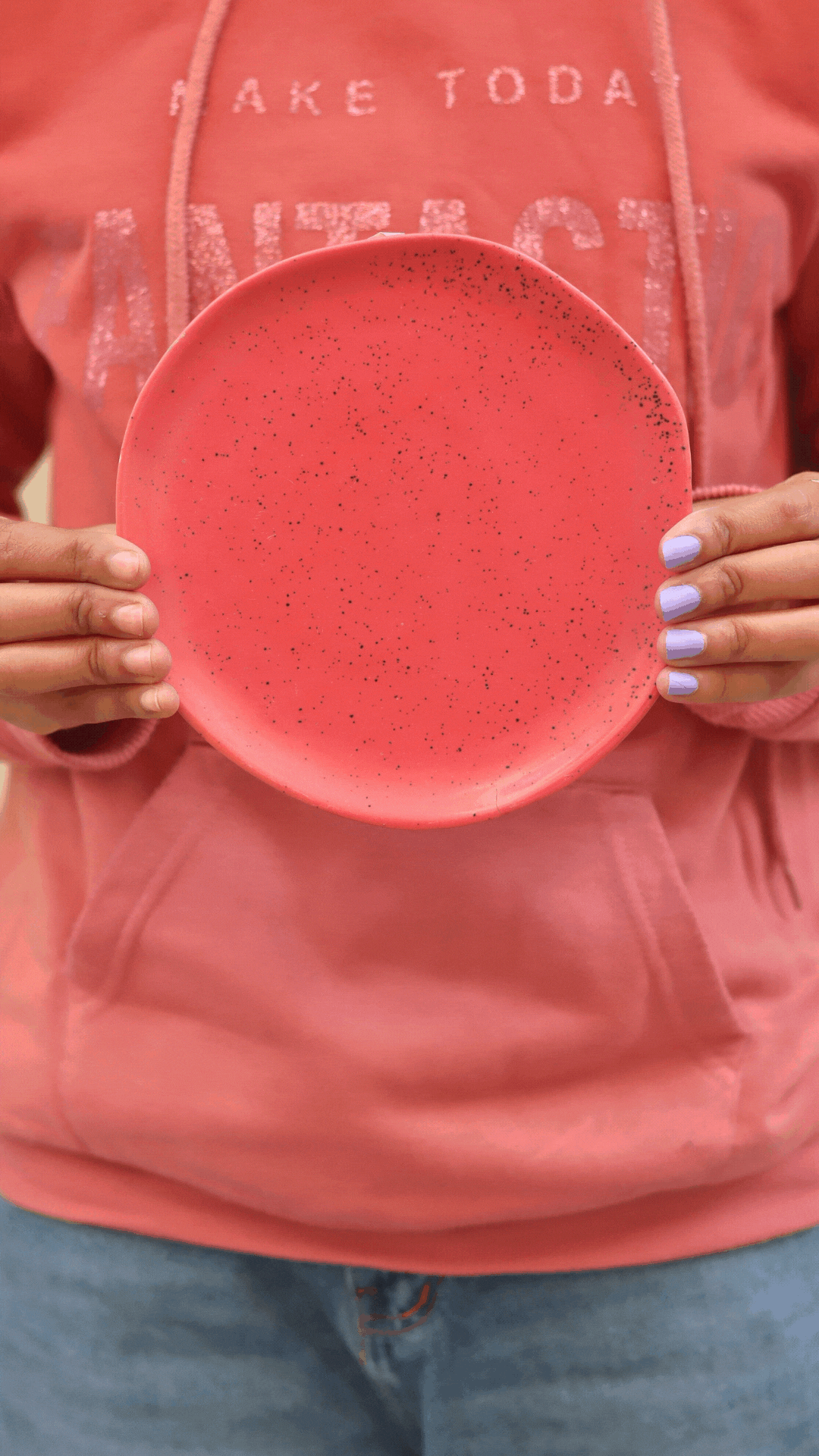 Paper thin Plate - Red