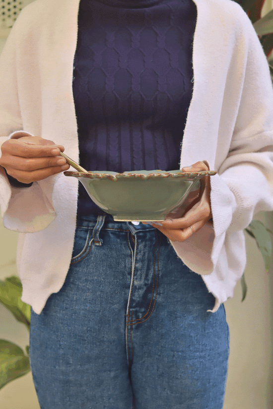 Slate Grey Handmade Bowl