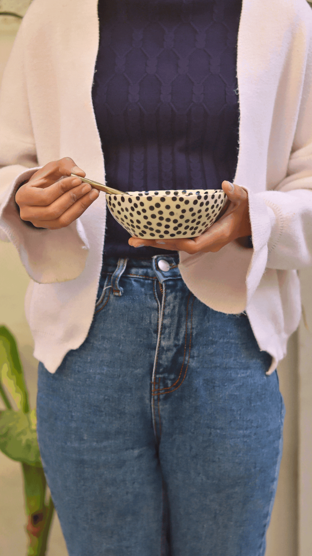 Mini Black Polka Bowl