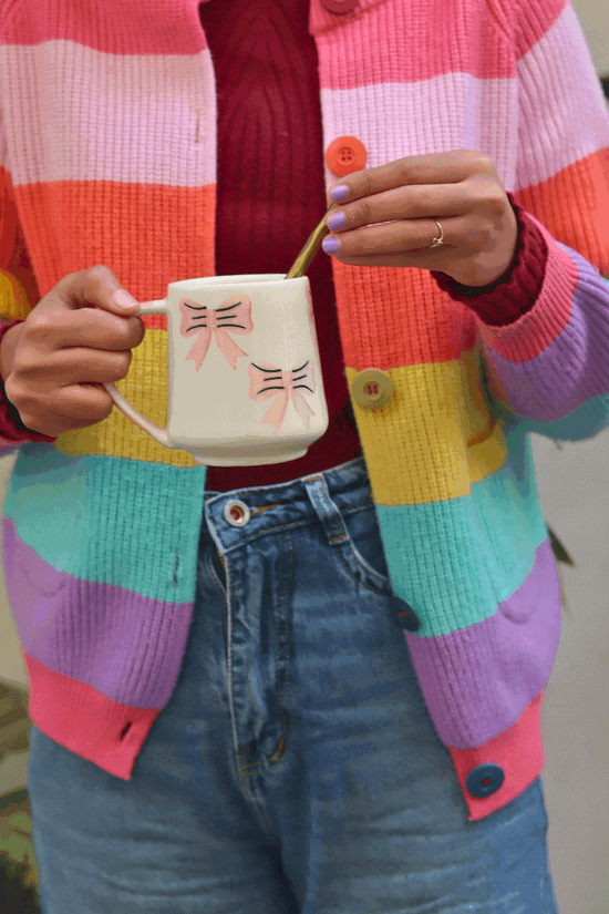 Bow Mug - Pink