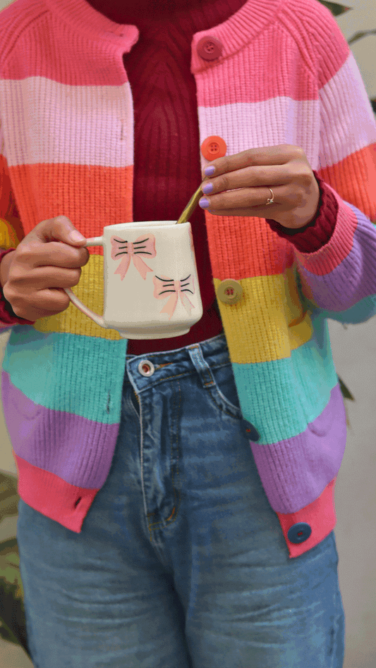 Bow Mug - Pink