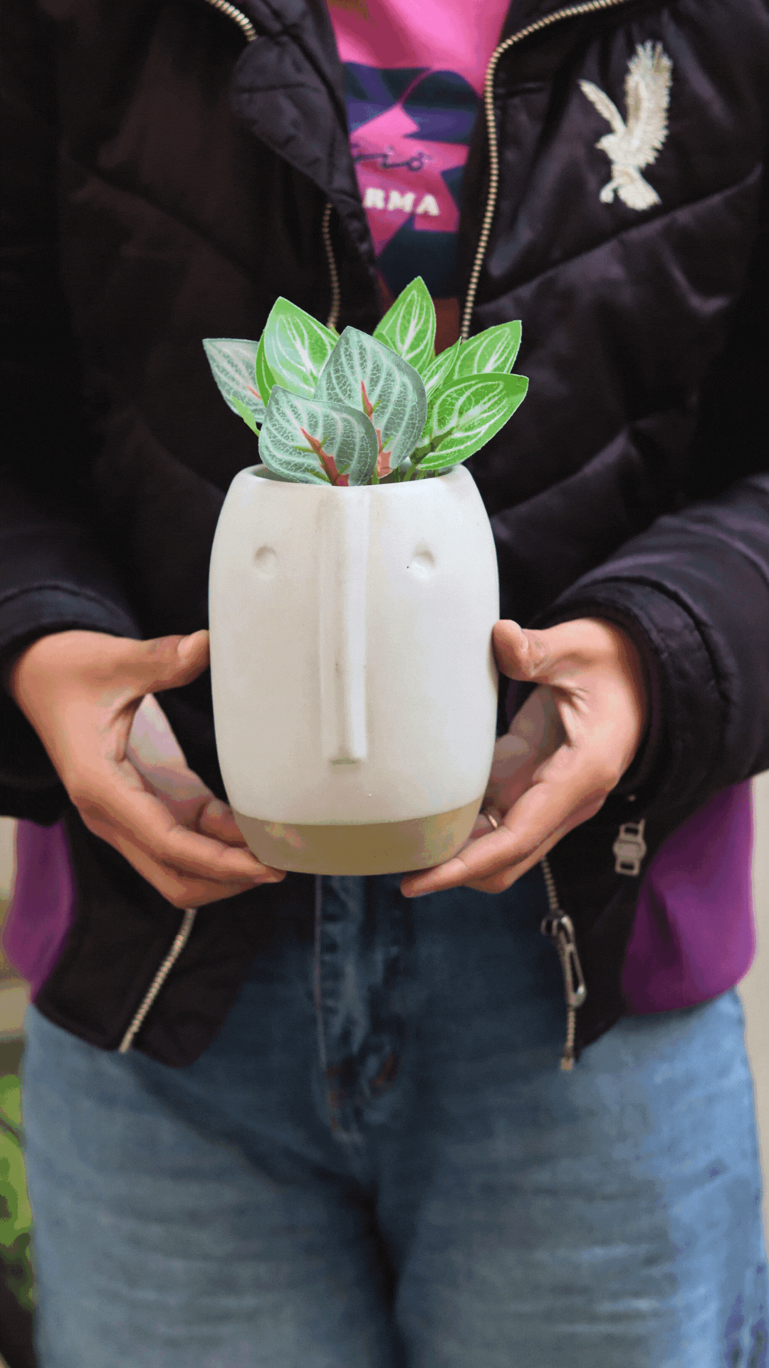 Quirky Face Planter Pot