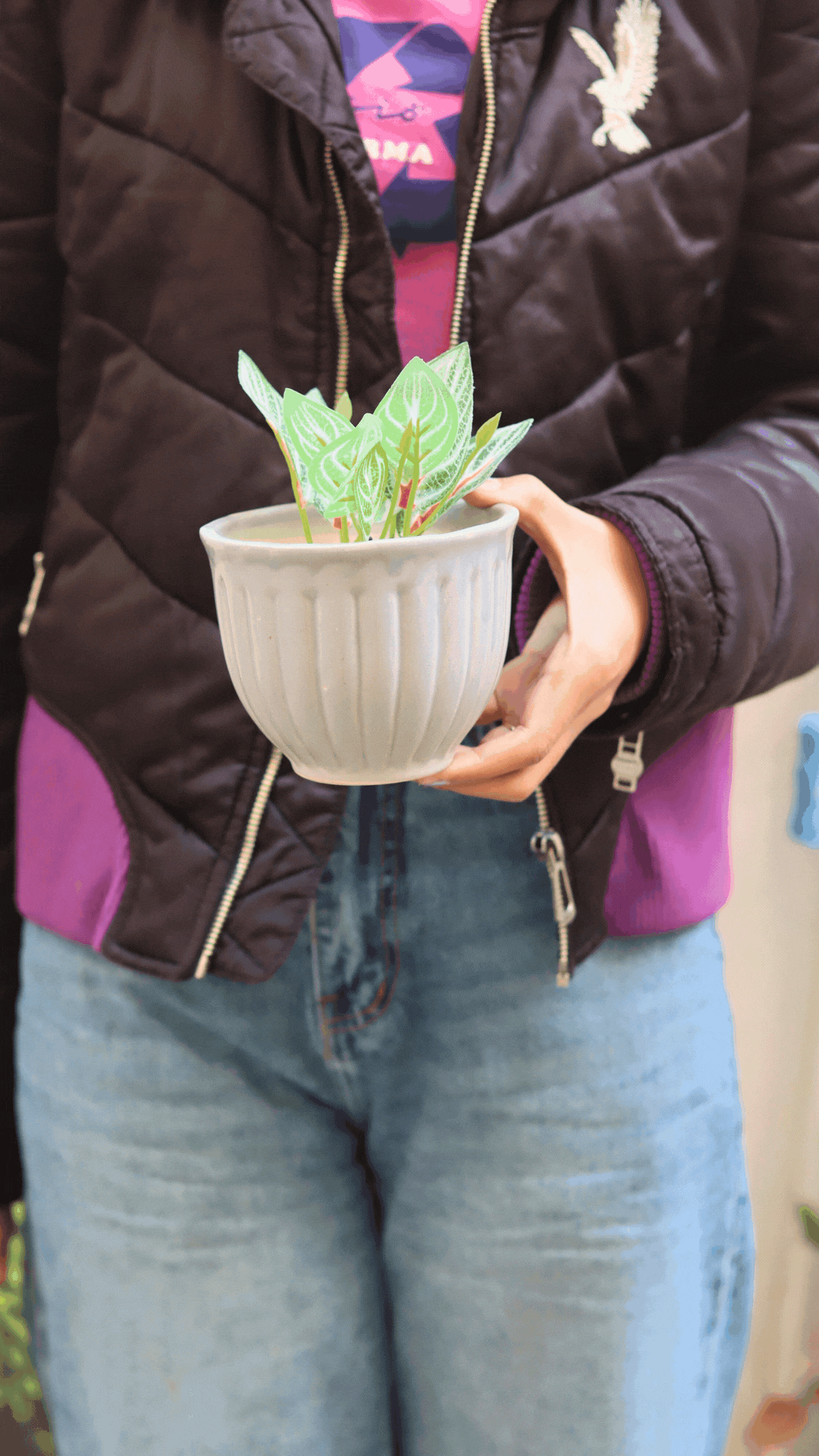 Grey Planter