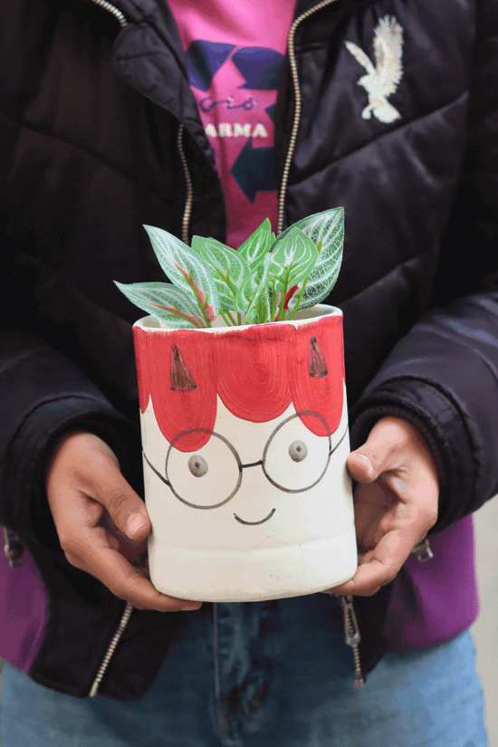 Cat Desk Planter Pot