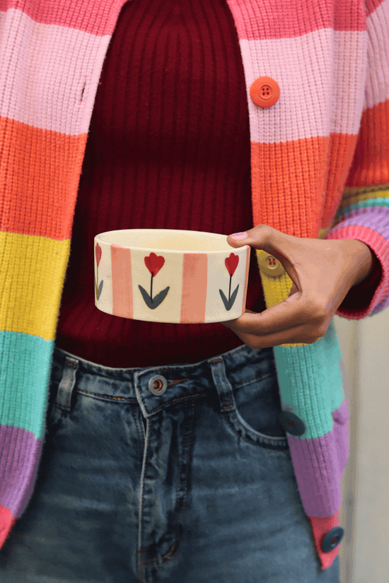 Pastel tulip bowl