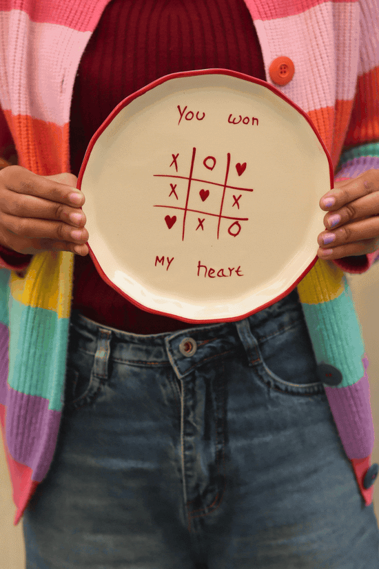 You won my heart - Plate