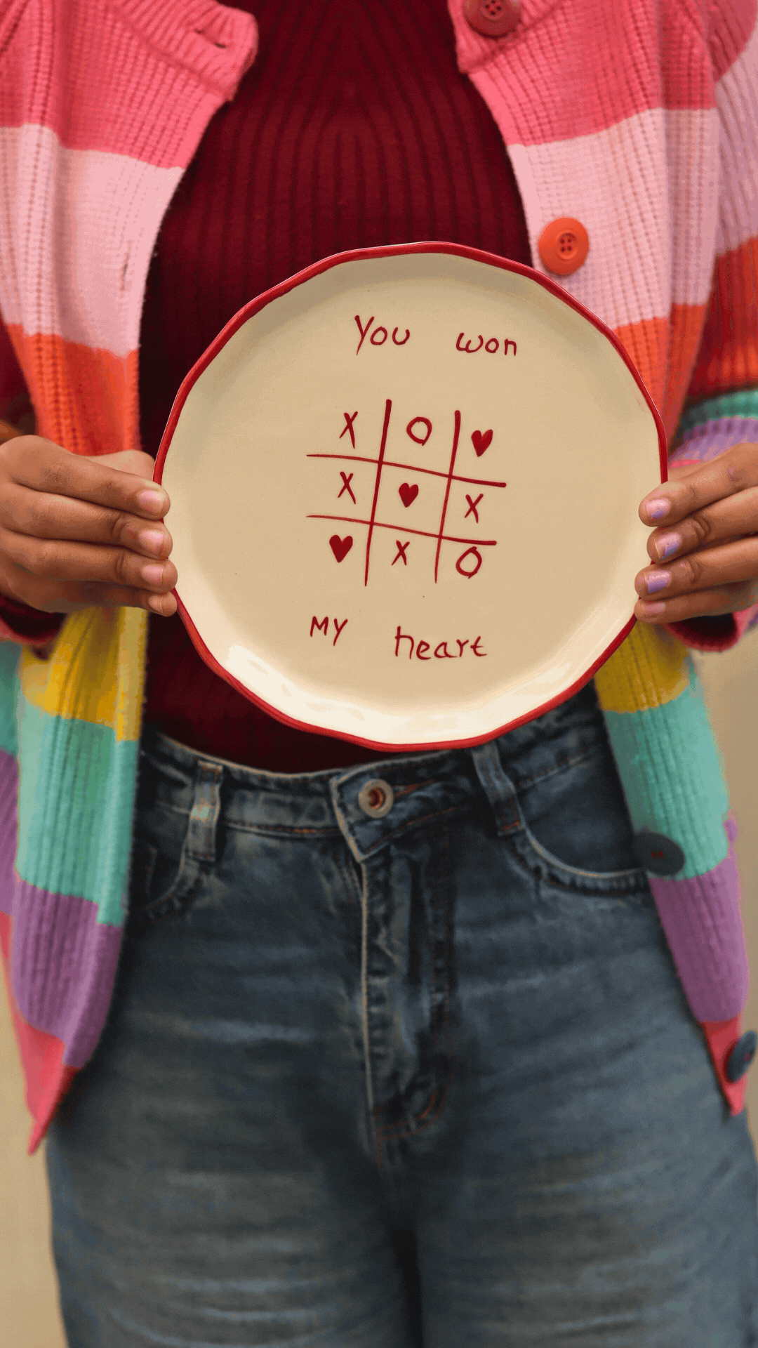 You won my heart - Plate