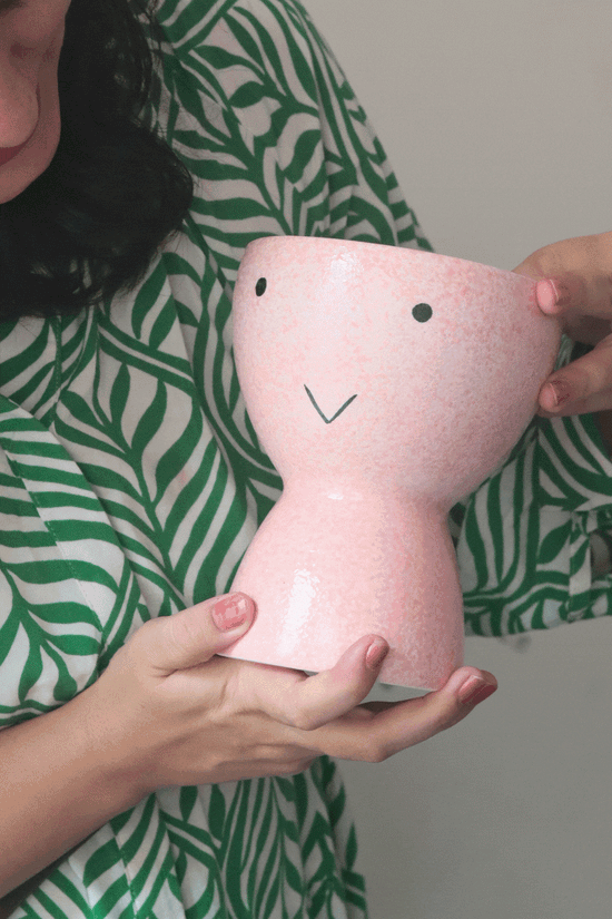 Smiley face Vase