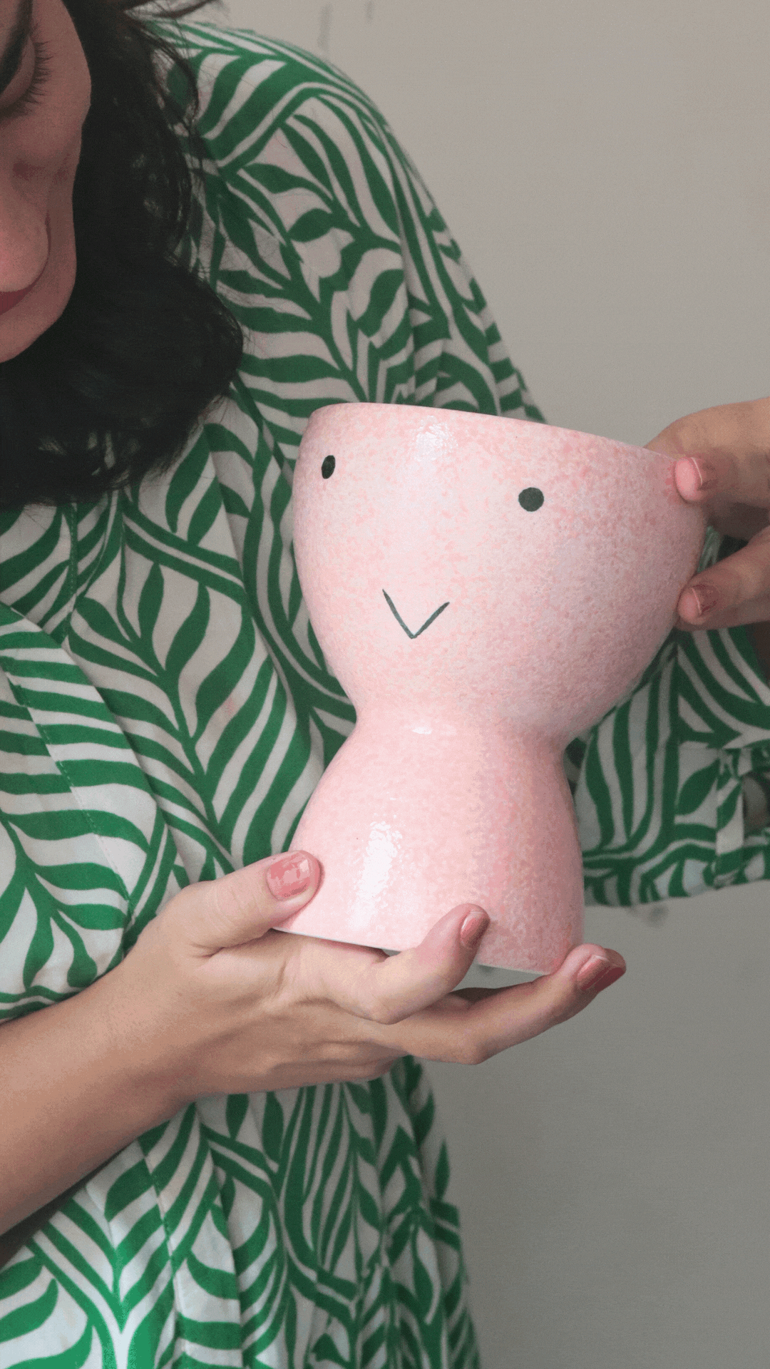 Smiley face Vase