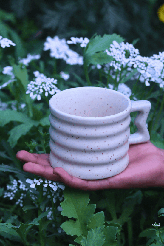 White Moulded Mug