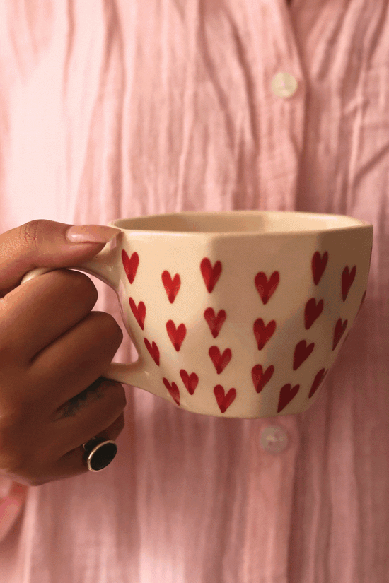 Heart Mugs for your morning coffee