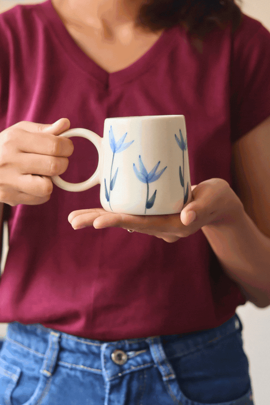 Blue Blooms Coffee Mug
