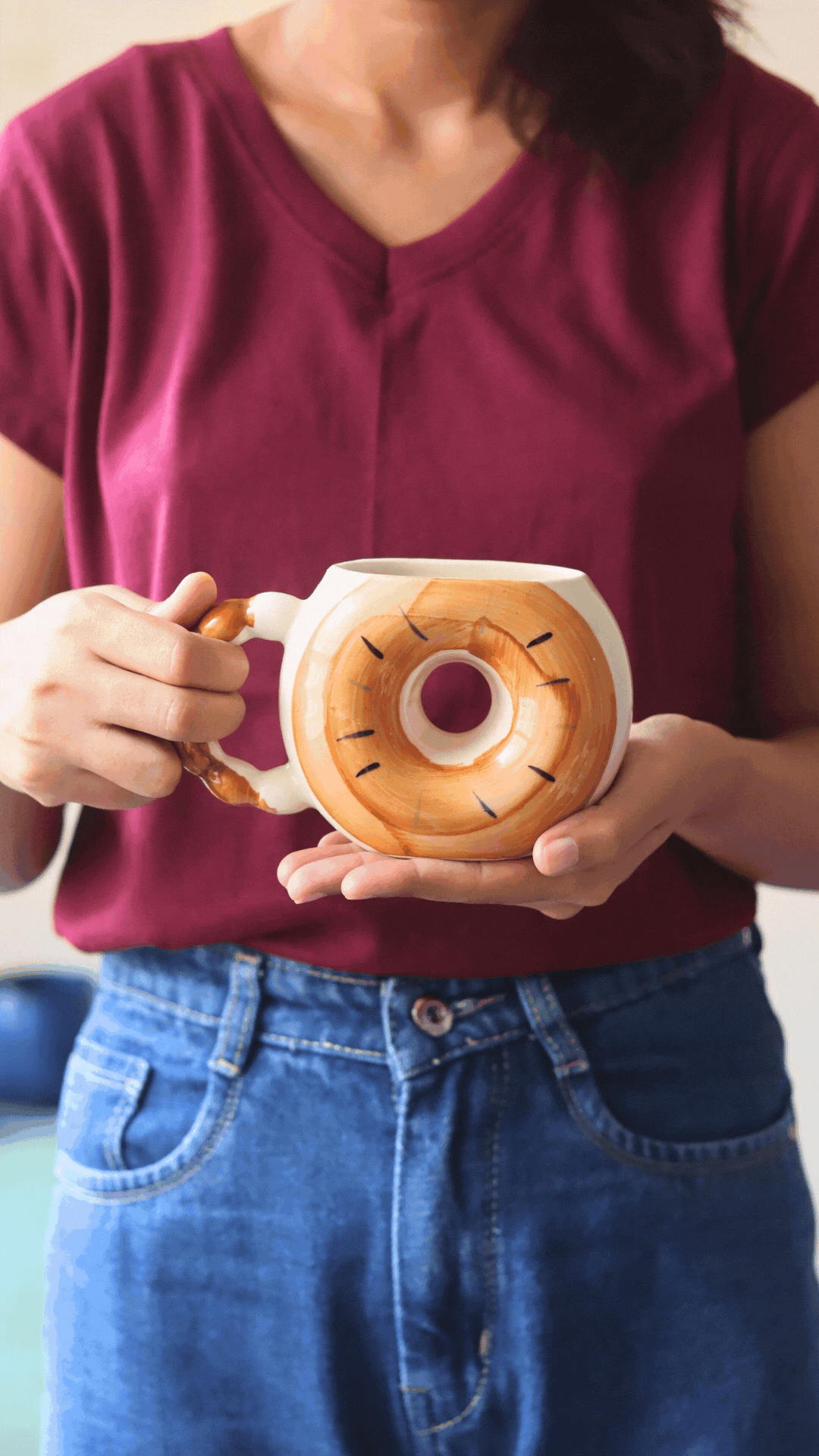 Donut Mug - Brown