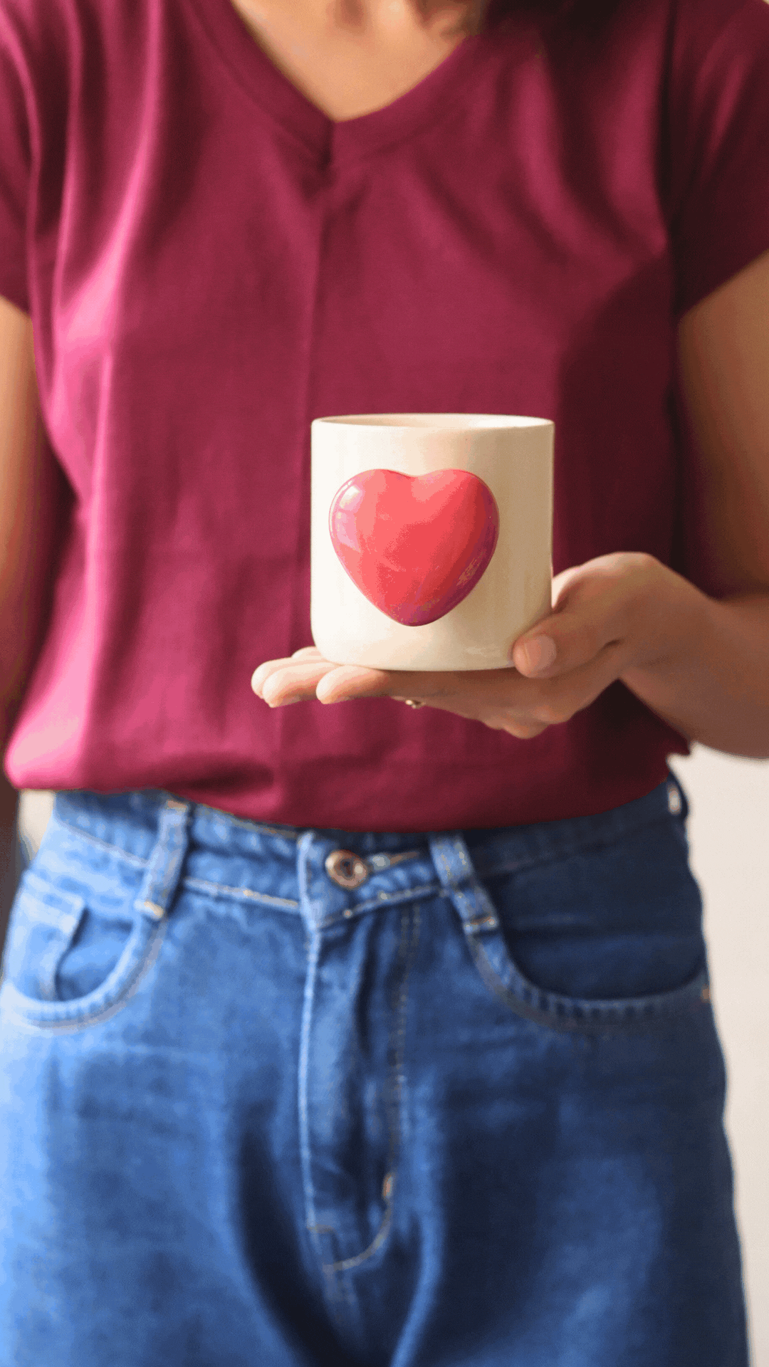 Red Heartbeat Coffee Mug