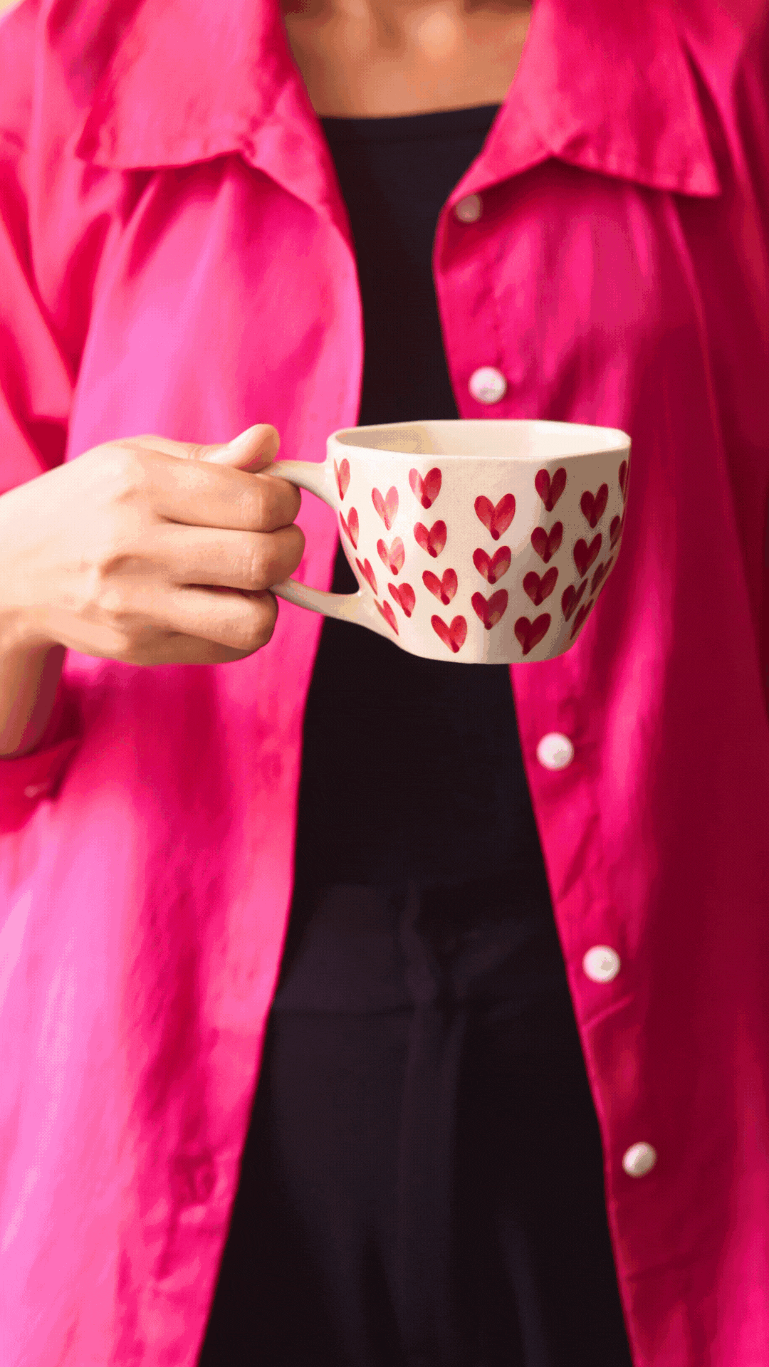 Heart Mugs - Set of 6