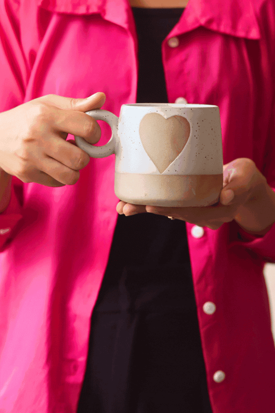 Rustic Heart Mugs