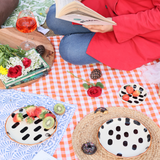 black block snack plate & dessert plate 