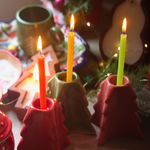 handmade christmas tree candle for this christmas day 