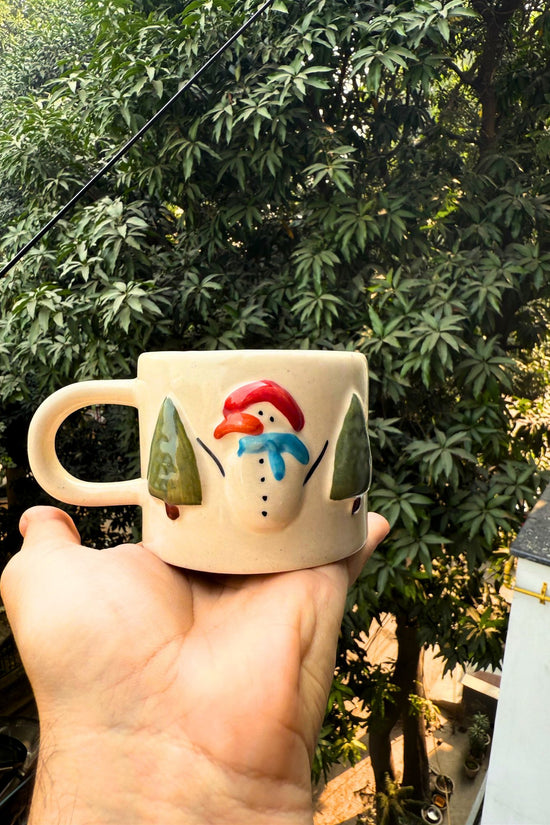 Merry Mornings Mug with premium quality material, handmade in india