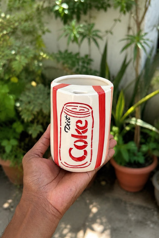 handmade Diet Coke Tumbler made by ceramic