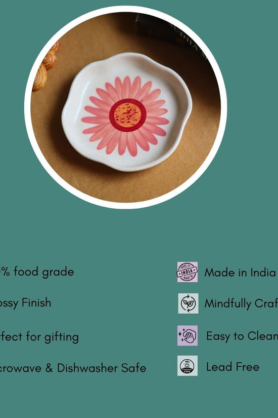 Flower Handmade Dessert Plate