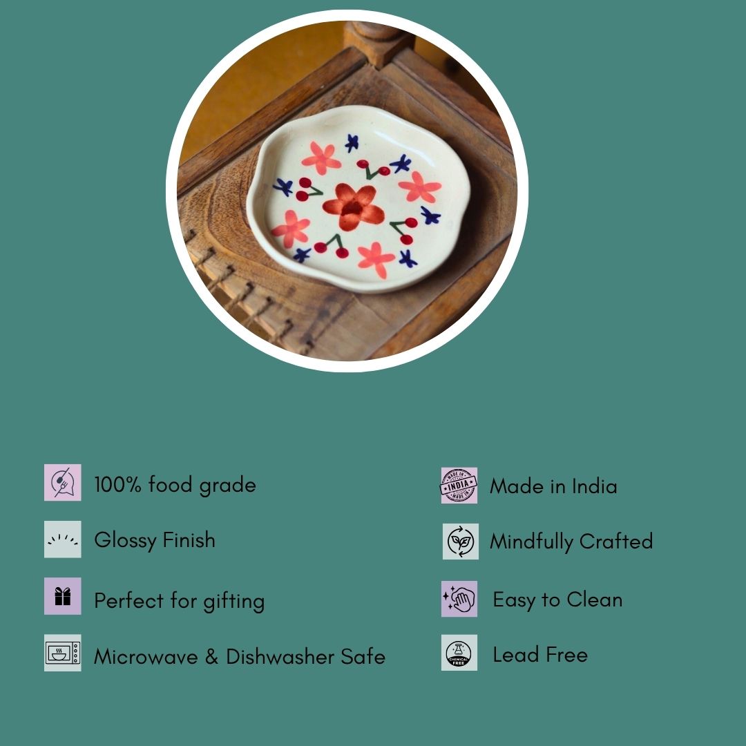 Bloom Handmade Dessert Plate