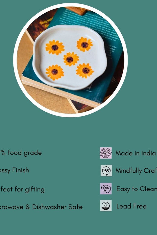 Surajmukhi Handmade Dessert Plate