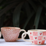 Set of 6 handmade mugs (For the price of 5) made by ceramic