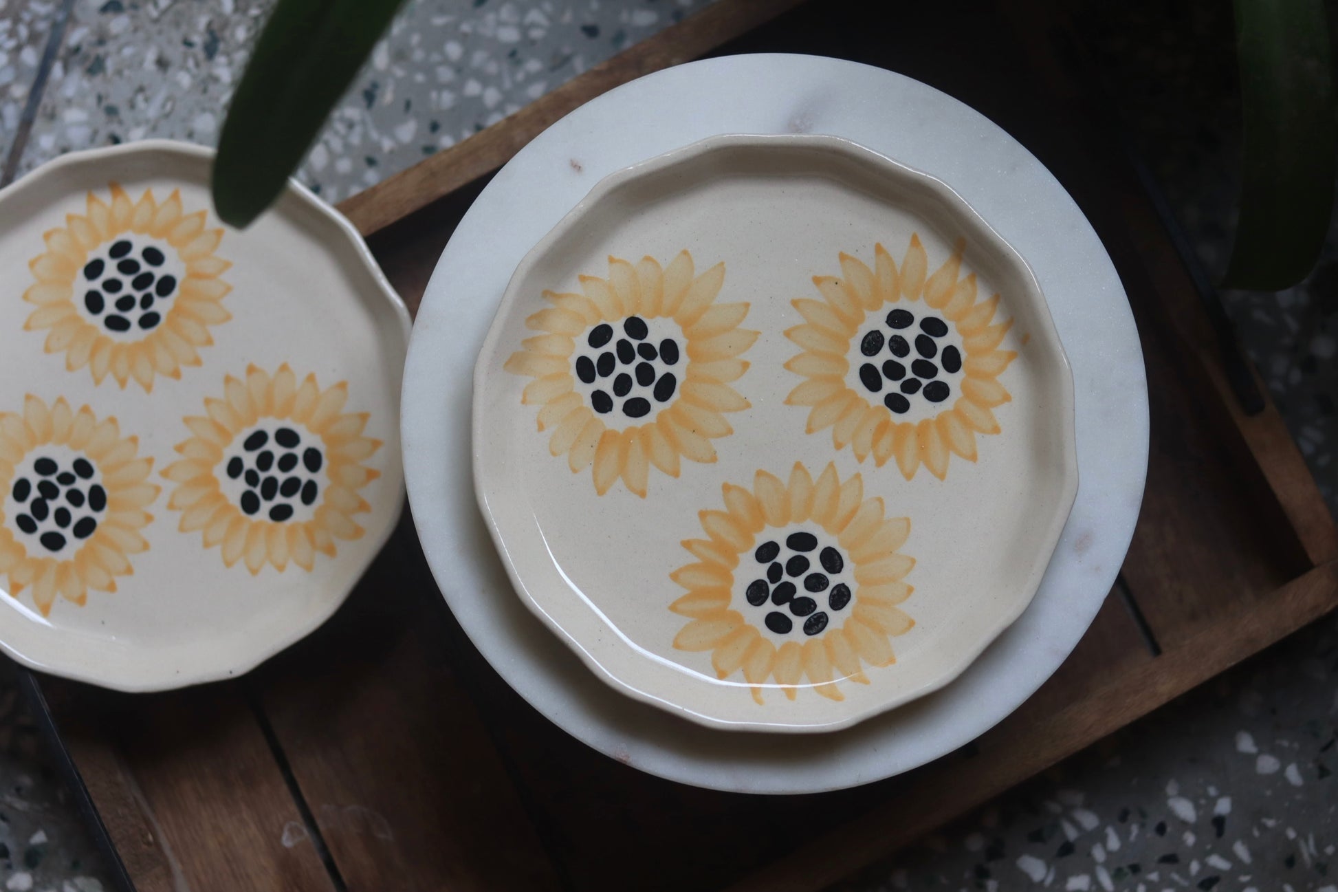handmade mug & plate set, made by ceramic 