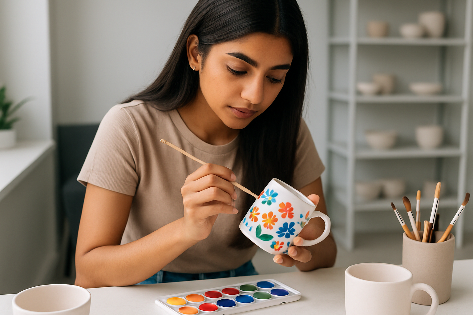 make it a modern indian girl