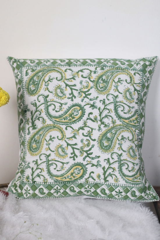 Cushion cover green color