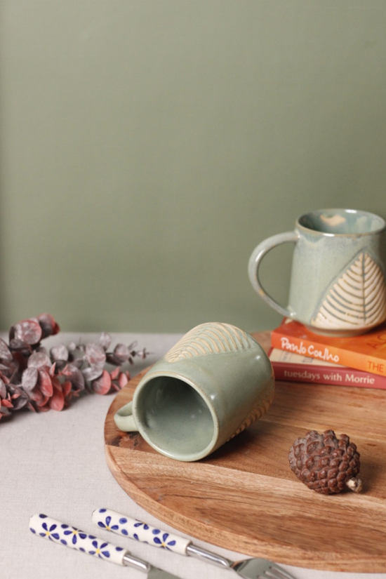 Handmade ceramic coffee mugs 