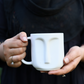 White Face Mug