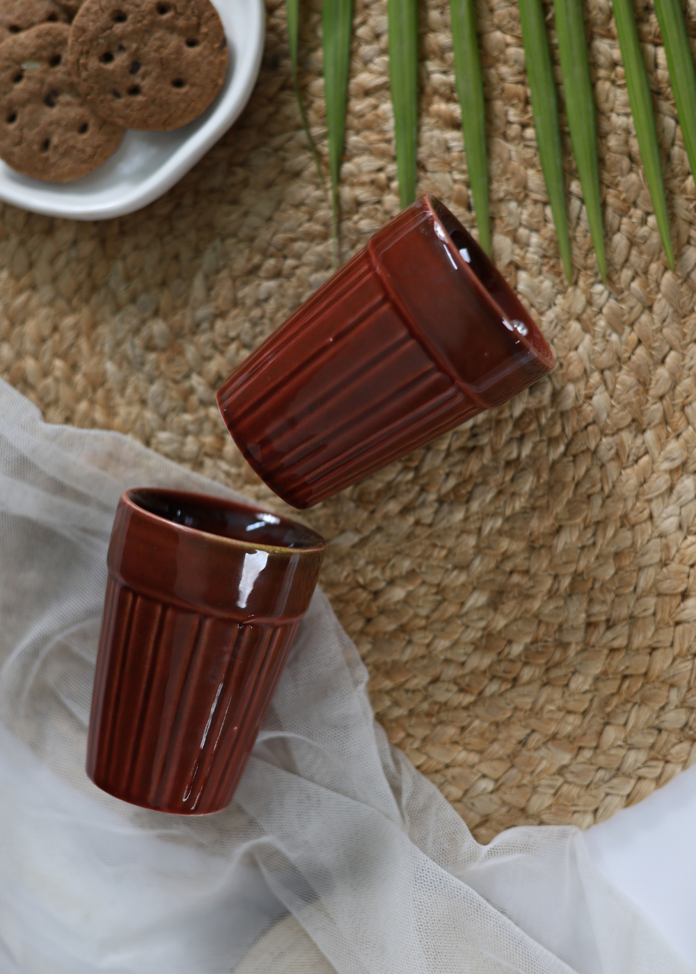 Ceramic Kulhad Set Rust Color