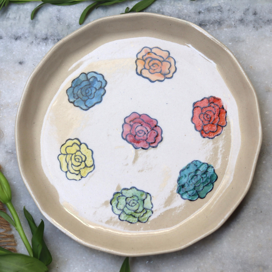 Handmade ceramic plates 