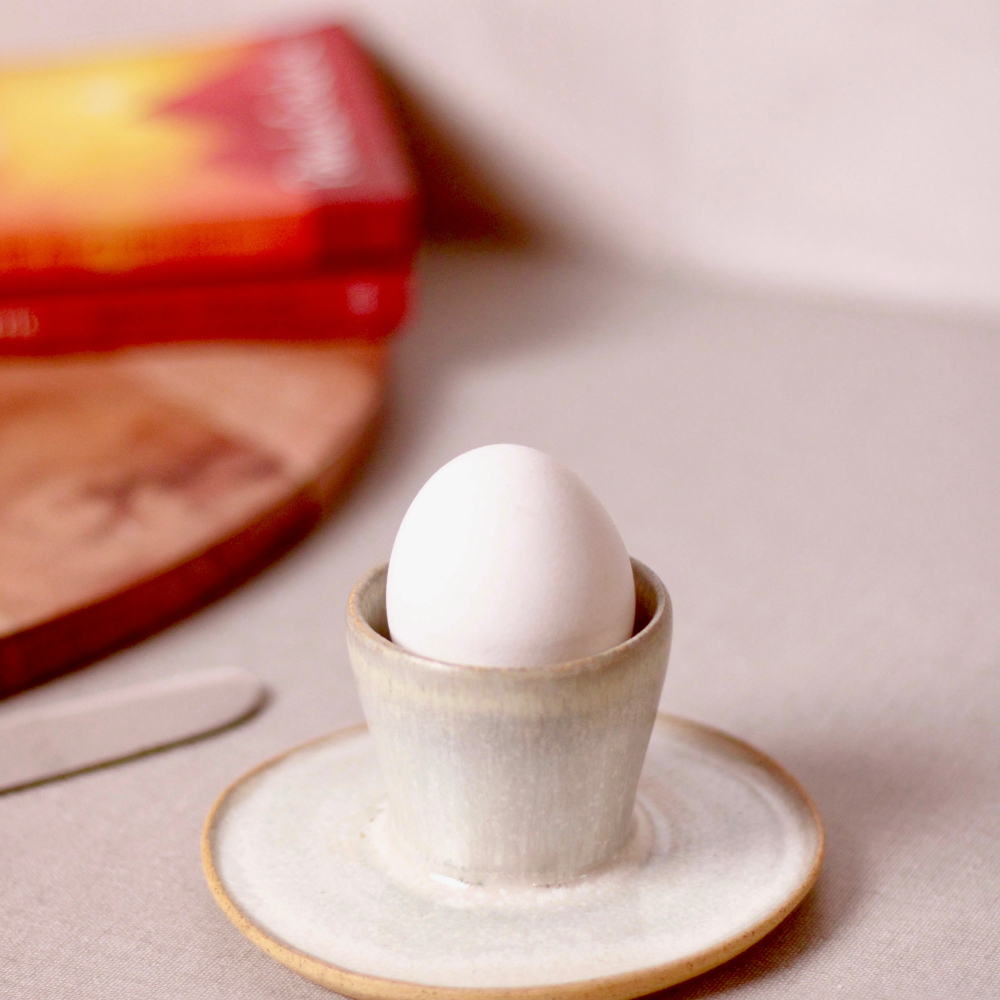Boiled egg holder white color