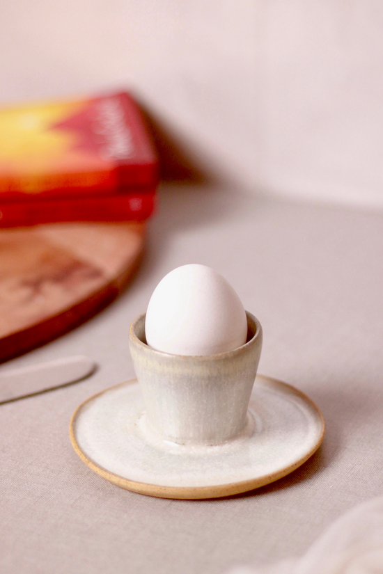 Boiled egg holder white color