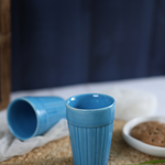Blue kulhad handmade ceramic
