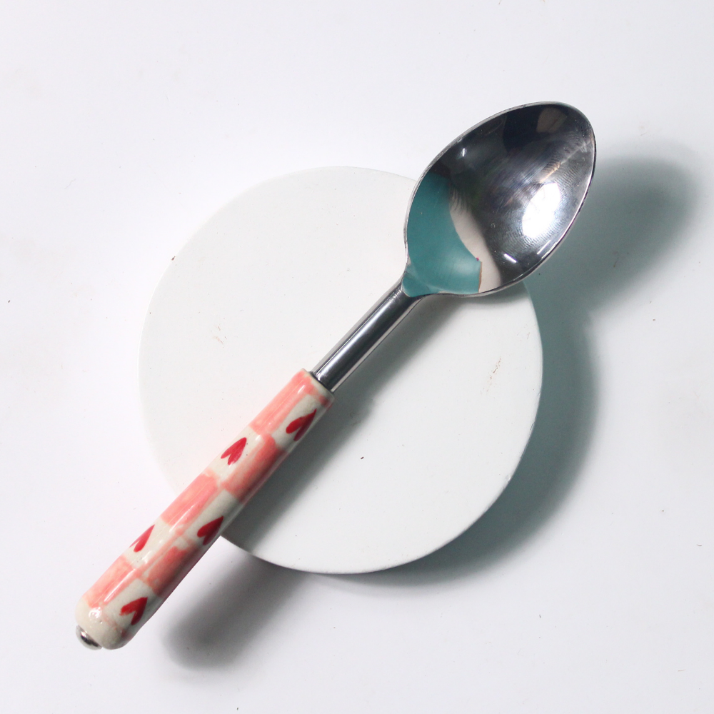 Chequered heart tablespoon