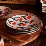 Handmade ceramic snack plates 