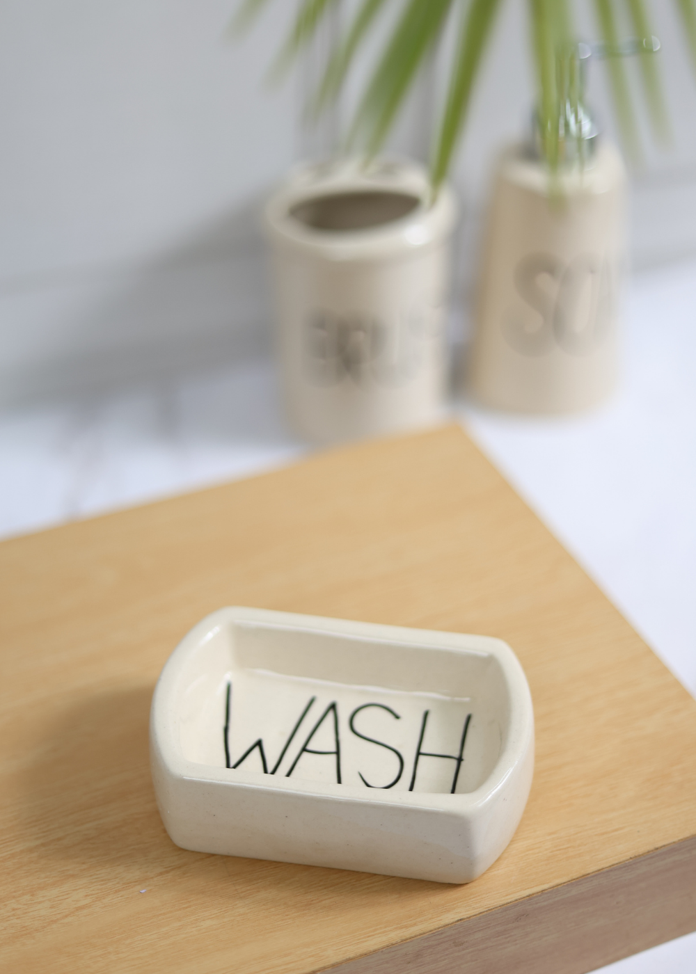 Black & White Wash - Soap Dish