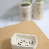 Black & White Wash - Soap Dish