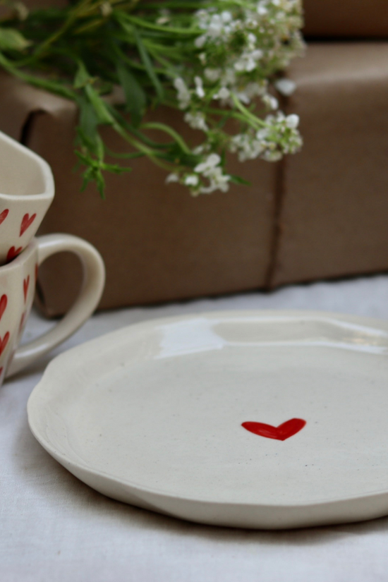 Handmade ceramic plate 