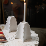 White christmas tree candle stand  