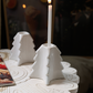 Christmas Tree Candle Stand- White
