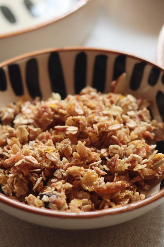 Striped - Cereal Bowl With Cereal 