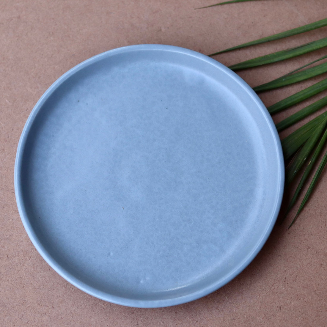 Grey handmade ceramic platter 