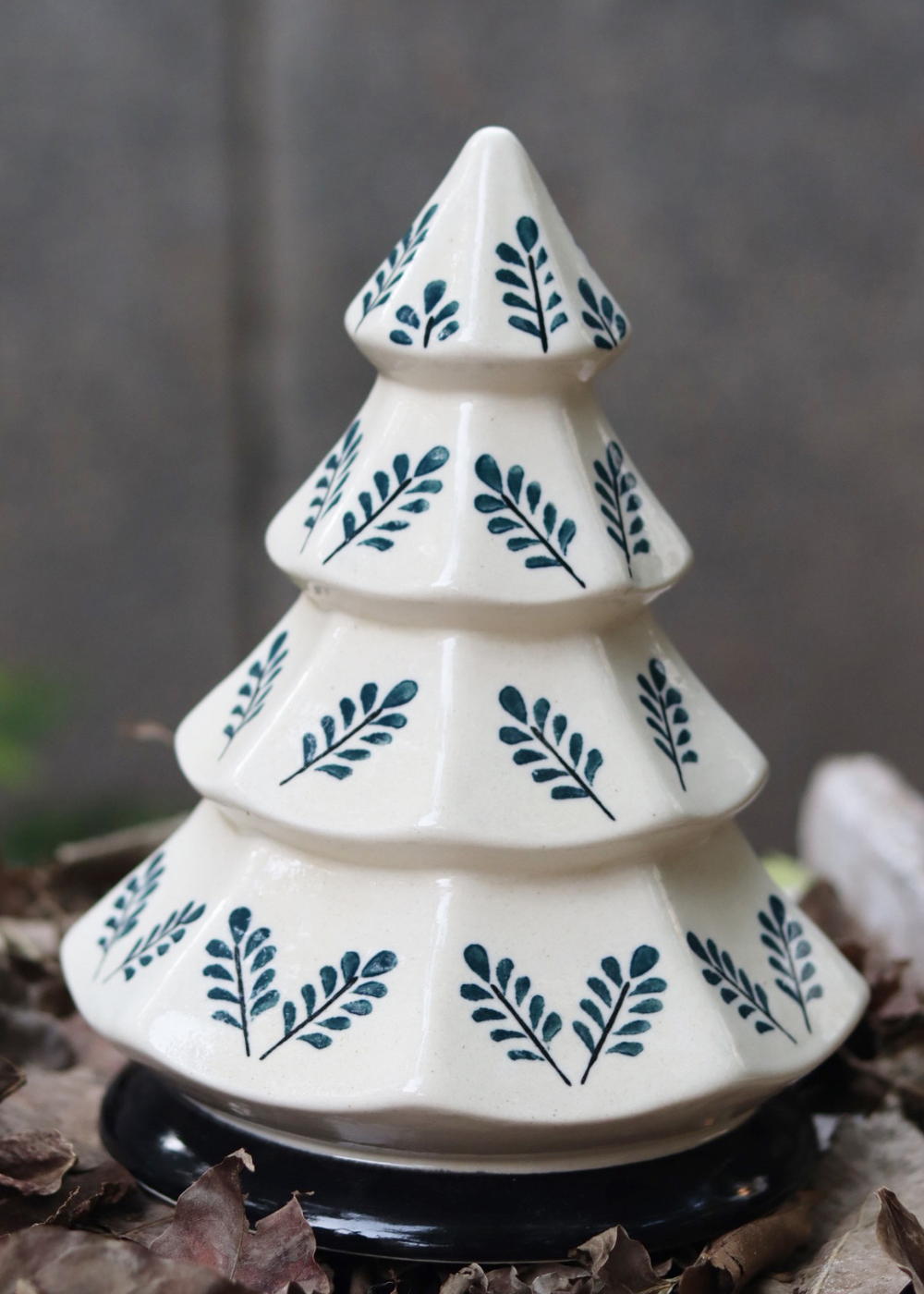 White christmas tree handmade ceramic