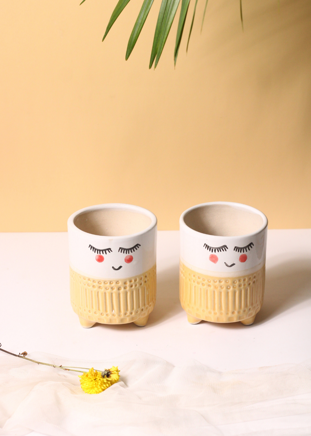 Yellow & White Tweety Planters 