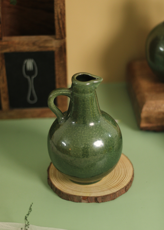 Green Vintage Milk Jug
